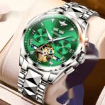 Hollow Automatic Mechanical Tide Waterproof Men's Watch - Image 4