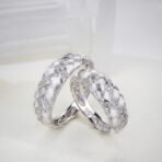Women's Fashionable Simple Diamond Brushed Ring - Image 4