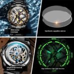 Sports Automatic Men's Mechanical Hollow Waterproof Watch - Image 3