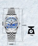 Automatic Mechanical Watch Luminous Men's Watch Waterproof - Image 9