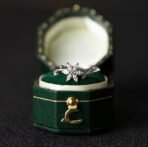 Floral Wedding Band For Women 18K 14K Gold S925 Silver Diamond Ring - Image 9