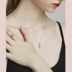 Vintage Openwork Pearl Ring Natural Moonstone - Image 2