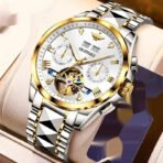Hollow Automatic Mechanical Tide Waterproof Men's Watch - Image 8