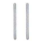 Light Coco Luxury Fashion Diamond Earrings Stud Set With Mosan Diamond Silver Ornaments - Image 2