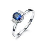 Jewelry 18k Gold Natural Sapphire Women's Ring - Image 5