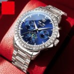 Multi-functional Men's Diamond-embedded Automatic Mechanical Watch - Image 2