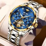 Hollow Automatic Mechanical Tide Waterproof Men's Watch - Image 9