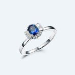 Jewelry 18k Gold Natural Sapphire Women's Ring - Image 4