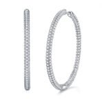 Light Coco Luxury Fashion Diamond Earrings Stud Set With Mosan Diamond Silver Ornaments