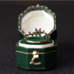 Floral Wedding Band For Women 18K 14K Gold S925 Silver Diamond Ring - Image 7