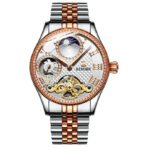 Men's Automatic Mechanical Skeleton Waterproof Stainless Steel Watch - Image 6