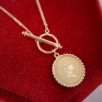Gold Retro Round Brand Pure Jewelry Necklace - Image 6