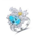 Cultivate Paraiba Women's Wedding Diamond Ring - Image 5