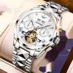Hollow Automatic Mechanical Tide Waterproof Men's Watch - Image 7