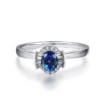 Jewelry 18k Gold Natural Sapphire Women's Ring - Image 3