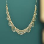Women's Fashion 18k Gold Lace Necklace - Image 2