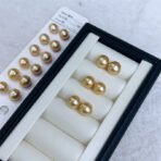 Seawater Nanyang Gold Pearl Ear Studs - Image 6