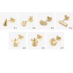 Women's Simple Minimalist Sketch Geometric Earrings - Image 5