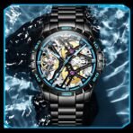 Sports Automatic Men's Mechanical Hollow Waterproof Watch - Image 6