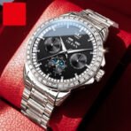 Multi-functional Men's Diamond-embedded Automatic Mechanical Watch - Image 5