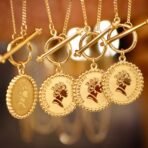Gold Retro Round Brand Pure Jewelry Necklace - Image 7