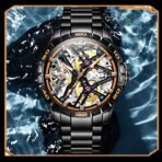 Sports Automatic Men's Mechanical Hollow Waterproof Watch - Image 7