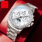 Multi-functional Men's Diamond-embedded Automatic Mechanical Watch - Image 6