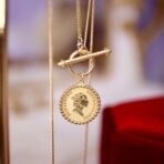 Gold Retro Round Brand Pure Jewelry Necklace - Image 2