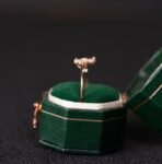 Floral Wedding Band For Women 18K 14K Gold S925 Silver Diamond Ring - Image 5