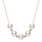 Sky Star 18K Gold Pearl Necklace - Image 2