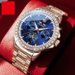 Multi-functional Men's Diamond-embedded Automatic Mechanical Watch - Image 3